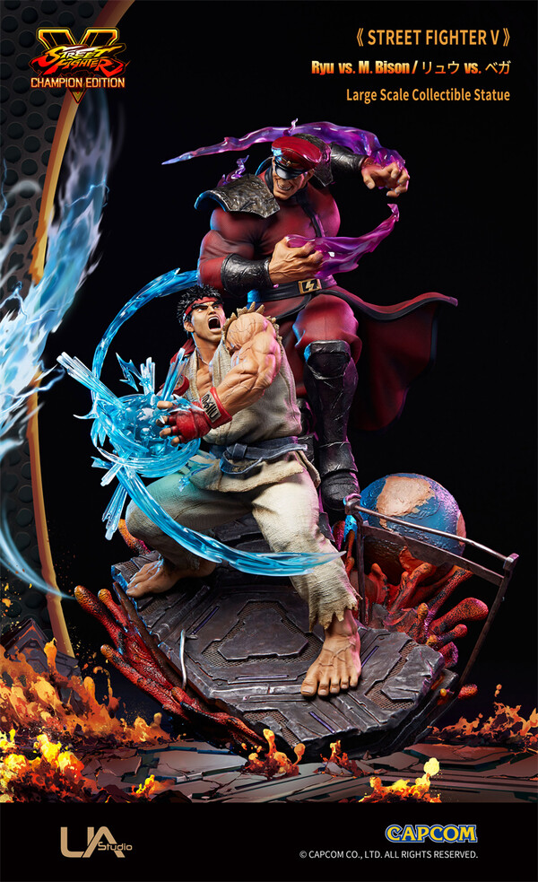 Ryu, Vega, Street Fighter V, Unique Art Studio, Pre-Painted, 1/6